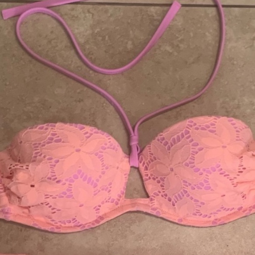 Victoria’s Secret Pink/Peach & Purple Bikini Top
